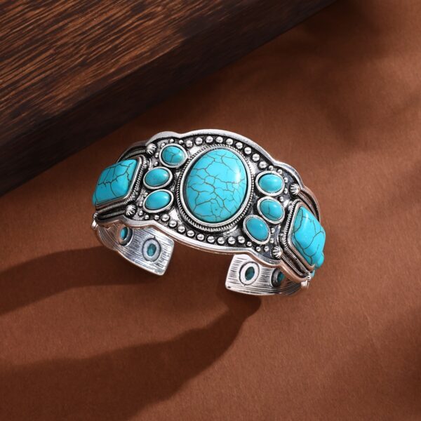Bohemian Turquoise Cuff - Image 7