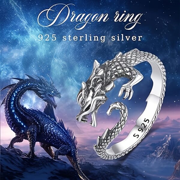 Chinese Dragon Tail Ring - Image 3