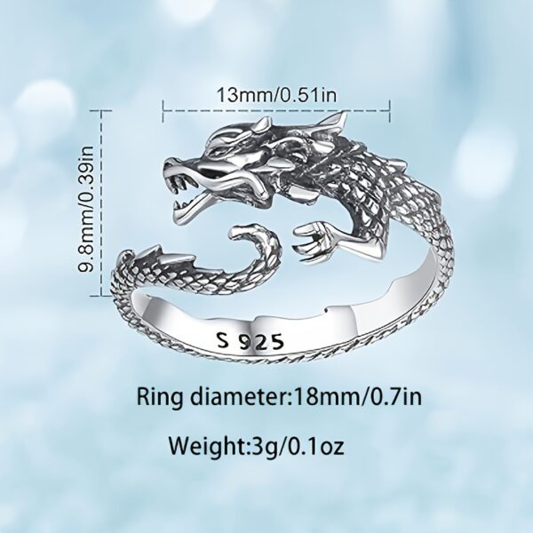 Chinese Dragon Tail Ring - Image 5